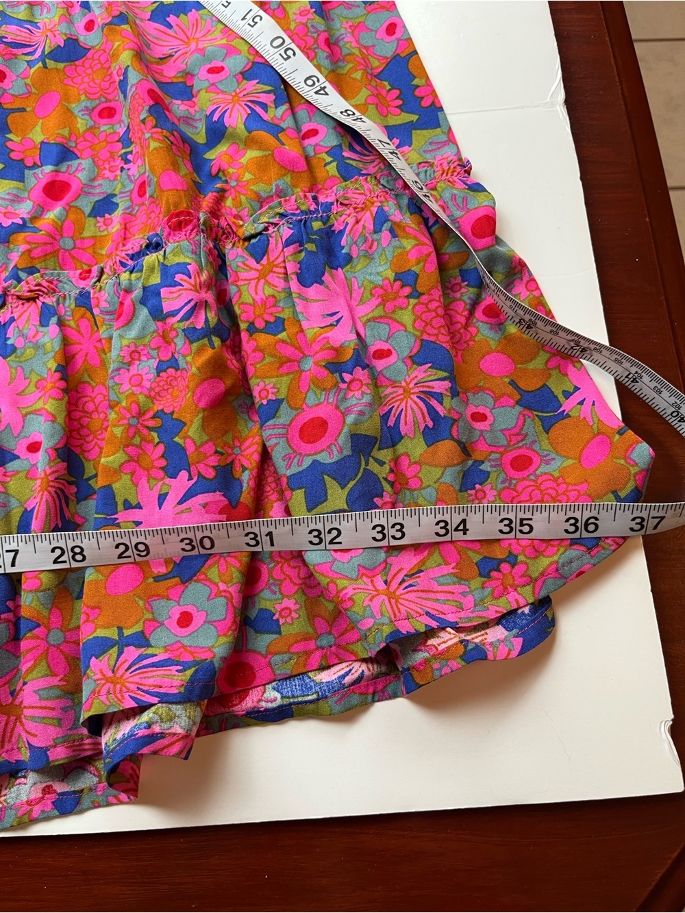 Natural Life Womens Small Berkley Maxi Dress Rust Orchid Pink Tiered Sun Dress - Picture 8 of 9